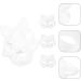 AOKWAWALIY 5pcs White Cat Masks | Blank DIY Halloween & Cosplay Half Face Masks | Perfect Masquerade Party Supplies - Buy Online on GoSupps.com