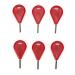 Tbest 6 Pcs Surf Fin Key, Universal Surfboard Fin Hex Key Surfboard Surfboard Install Remove Tool Equipment Accessories (red) Fin Key