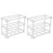 Mikikit Egg Holder 2 Pcs Transparent Egg Lattice Eggs Frame Holder Clear Egg Storage Holder Kitchen Supplies re-usable