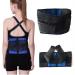 Adjustable support belt for the lower back for men and women breathable lumbar support with support pain relief and muscle tension herniated disc sciatica (Co L/Large Schwarz