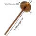 Premium Artisan Top Whorl Drop Spindle for Hand Spinning - 11 Shaft | 3.25 Whorl Diameter | Multi-Wood Satin Finish - Buy Online on GoSupps.com