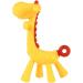 Baby Girl Flower Hat with Giraffe Teether - Soft Silicone Teething Toy for Babies - Yellow - Buy Online on GoSupps.com