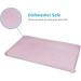 Audwud Silicone Waterproof Pet Feeding Mat - Anti-Slip Dog & Cat Bowl Mat 53x38 cm - Peach Pink - Buy Online on GoSupps.com