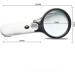 Handheld Magnifier Electronic LED Light HD Optical Lens Old Reading Newspaper Student Expansion Mirror 10X Made in China - Buy Online on GoSupps.com