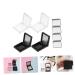 FRCOLOR 3 Sets Empty Eye Shadow Box - Refillable Blusher Powder Trays & DIY Lipstick Cases - Magnetic Red Palette for Cosmetics - 3.6x3.5cm - Buy Online on GoSupps.com