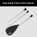 Goplus Adjustable Surf & SUP Paddle | Aluminum Alloy 3-Piece Stand Up Paddleboard Paddle - Black - Buy Online on GoSupps.com