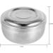 Yuyte Men Wet Shaving Soap Cup Bowl - Silver Metal Face Care Tool with Lid for Perfect Shave - Buy Online on GoSupps.com
