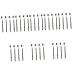 Didiseaon 32 Pcs Two-in-one Eyebrow Pencil Pull Line Eyebrow Pencils Drawing Woman 2 in 1 Wooden Eyebrow Comb