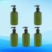 Solustre 5pcs Dark Green 300ml Soap Dispenser Bottles | Refillable Hand Lotion Shampoo Foam Gel & Water Containers for Travel & Home - Buy Online on GoSupps.com