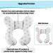 KAKIBLIN Baby Travel Pillow - White Cross Design for Car Seat & Pushchair - Buy Online on GoSupps.com