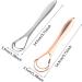 Autuuuckee Double Tongue Cleaner | Metal Tongue Scraper for Bad Breath | Travel-Friendly Rose Gold | Safe Breath for Adults - Buy Online on GoSupps.com