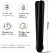 Buy Cordless Ceramic Hair Straightener - Professional Flat Iron for Curly Hair - Stainless Steel (Black) - International Shipping - Buy Online on GoSupps.com