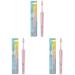 TEPE SELECT Compact soft toothbrush soft bristle in a compact narrow -running brush head for young old 1x1 sorted in color (pack with 3)
