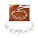 Elegant Flower Bridal Hair Band - Wedding Jewelry with Pearls & Rhinestones - Buy Online on GoSupps.com