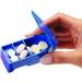 Ezy Dose Pill Cutter & Splitter - Travel Sized Stainless Steel Blade Cuts Pills & Vitamins (Pack of 2) | International Shipping Available - Buy Online on GoSupps.com