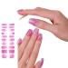 AJTUTUS Semi Cured Gels s Stickers Light Required s Polish Strips Gels Strips s Decortions for Party Wedding