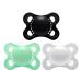 LittleForBig Large Shield Pacifier Generation-3 Adult Size 3 Paci Pack-White/Black/Green