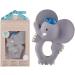 Buy Tikiri 8578314 Natural Rubber Elephant Teether - Baby Toy Gift Box for 0+ Months - 11cm Gray - Buy Online on GoSupps.com