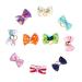 Ustnir 10 pieces dogs hair accessories dog hair loops with rubber band pets dog hair arches accessories for long hair pet dog cat cat puppies