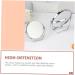 FOMIYES Rotating Vanity Mirror - Double Sided Foldable Desktop Makeup Mirror with Stand - Silver 10x10cm - Buy Online on GoSupps.com
