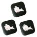 JECOMPRIS 3ST holder for lens container of portable lens tanks lensetui container for lentils cute colored contact lenses as shown x 3 pieces 1PCSX3PCs