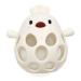 KIAANS Baby Teething Toys Silicone Chick Teether Toy BPA Free Teething and Grasping Toy Nursing for Babies (White)