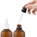 Zeoabsy 6 Pack 10ml Frosted Brown Glass Pipette Bottles - Ideal for Essential Oils & Aromatherapy - Clear Drip Bottle with White Lock Ring - Buy Online on GoSupps.com