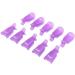 Nail Art Soak Off Clip Cap Clip Nail Remover Clips acrylique Gel Polish Nails Wrap Tool Purple 10pcs Nail Art Soak Off Clip Cap - Buy Online on GoSupps.com