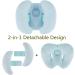 Qchomee 2 in 1 Baby Travel Pillow & Neck Brace | Adjustable Head Support for Car Seat, Pushchair, Stroller | Washable Insert Cushion for Toddler 3-24 Months | Blue 29x22cm - Buy Online on GoSupps.com