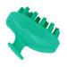 Foytoki head scalp massage burst massage brush for at home head cleaning brush silicone massage brush hair scales 9.5x7cm green