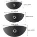 Housoutil 6 Pcs Eyeshadow Eye Makeup Eye Shadow Stamp Crease Tool Sealing Ring Make up 5*2.5cm Black - Buy Online on GoSupps.com