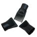 3 Pcs Multifunction Plastic Hair Dryer Nozzle Comb Set - Black - Buy Online on GoSupps.com