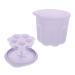 Healeved 2 Sets Makeup Brush Cleaning Bowl Makeup Brush Washing Too Silicone Brush Cleaning Pad Cleansing Brush Makeup Brush Cleaning Pad Brush Cleaner Kit Scrubber Self Made 8.5X8X6.8CMx2pcs Violetx2pcs