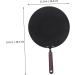 HOMSFOU 2pcs Pot Skillet Pan Breakfast Pan - Oven Pan Saute Pan Iron Frying Pan Cast Iron Skillet Crepe Pan Mini Cooker Pizza Pancake Cooking Pan Pancake Pan Aluminum Household 48.5X30CMx2pcs Blackx2pcs - Buy Online on GoSupps.com