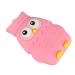 400ml Silicone Hot Water Bottle Portable No Leakage Hot Water Bottle Cute Owl Shape Hot Water Bag (Pink)