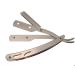 Stainless Steel Folding Straight Edge Barber Razor - Sicastar Rose Gold | Single Edge Replaceable Blades for Double Edge Shaving - Buy Online on GoSupps.com