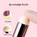 2 Pcs Round Head Lip Smudge Brush - Multi-purpose Makeup Applicator for Lipstick Gloss & Creams | Travel Size Black - Buy Online on GoSupps.com