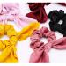 Aileam 6PCS Satin Silk Hair Scrunchies with Bunny Ear Bow - Classic Color Set - Buy Online on GoSupps.com