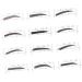 POPETPOP 24 Pcs 48 Eyebrow Template Sticker Eyebrow Stencils Stickers Makeup Tools Eyebrow Trimming - Buy Online on GoSupps.com