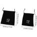 MUSISALY 2pcs Storage Bag Practical Storage Pouch Drawstring Closure Cover Toiletry Organizer Black Velvet - Buy Online on GoSupps.com