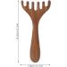 PATKAW Wooden Scalp Massager & Gua Sha - Handheld Head Neck & Face Comb for Ultimate Relaxation - Buy Online on GoSupps.com