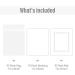 Golden State Art 8x10 Double Picture Mats, White Core, Bevel Cut - 10 Pack 11x14 White Over White (Mats, Backing, Clear Bags Included) - Buy Online on GoSupps.com