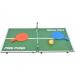 Qioni Portable Tennis Table | Folding Ping Pong Game Set for Indoor Mini Table Entertainment | Includes 2 Paddles and 2 Balls | Lightweight and Sturdy - Buy Online on GoSupps.com