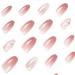 VOTACOS Short Square Press on Nails - Light Pink with Bling Butterfly Design | Glossy Stick on False Nails for Women - Buy Online on GoSupps.com