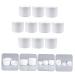 FRCOLOR 20 Pcs Cosmetic Lotion Bottles & Makeup Brushes - Portable Cream Boxes for Travel - Multifunctional White Ointment Containers - Buy Online on GoSupps.com