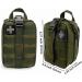 Fireclub Compact Tactical Molle Rip-Away Medical First Aid Pouch - 1000D Nylon for Hiking Biking Rock Climbing Hunting - Army Green - Buy Online on GoSupps.com