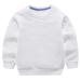 Taigood Kids Jumper for Boys Cotton Sweatshirt Long Sleeve T Shirts Pullover Autumn Winter Age 1-7 Years 12-18 Months White