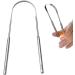 Portable Stainless Steel Tongue Cleaners - Effective Mouth Cleaning Tools for Fresh Breath & Oral Care - Buy Online on GoSupps.com