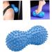 Stingy Spiked Massage Ball - Peanut Shape Hand & Foot Device for Deep Muscle Relaxation - 2 Pack Blue - Buy Online on GoSupps.com