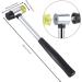 Ring Sizer Gauge Set with Rubber Hammer and Ring Mandrel - US Sizes 0-15 (3 PCS) - Buy Online on GoSupps.com